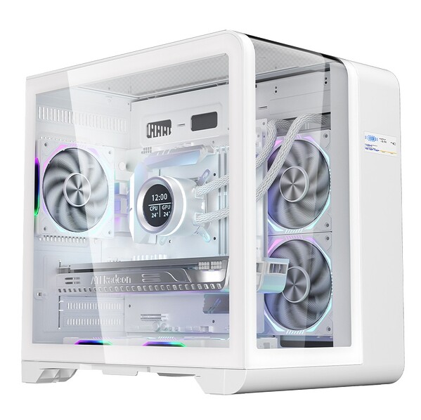 Sistem PC Gaming 1stPlayer® cu AMD Ryzen™ 7 7700 5.3 GHz, 32Mb cache, 32 GB DDR5, SSD 1 TB M.2, video GeForce® RTX™ 5060Ti 8 GB GDDR7 DLSS4, liquid cooling, WiFi, 77RT5W6TW, Windows 11 Pro