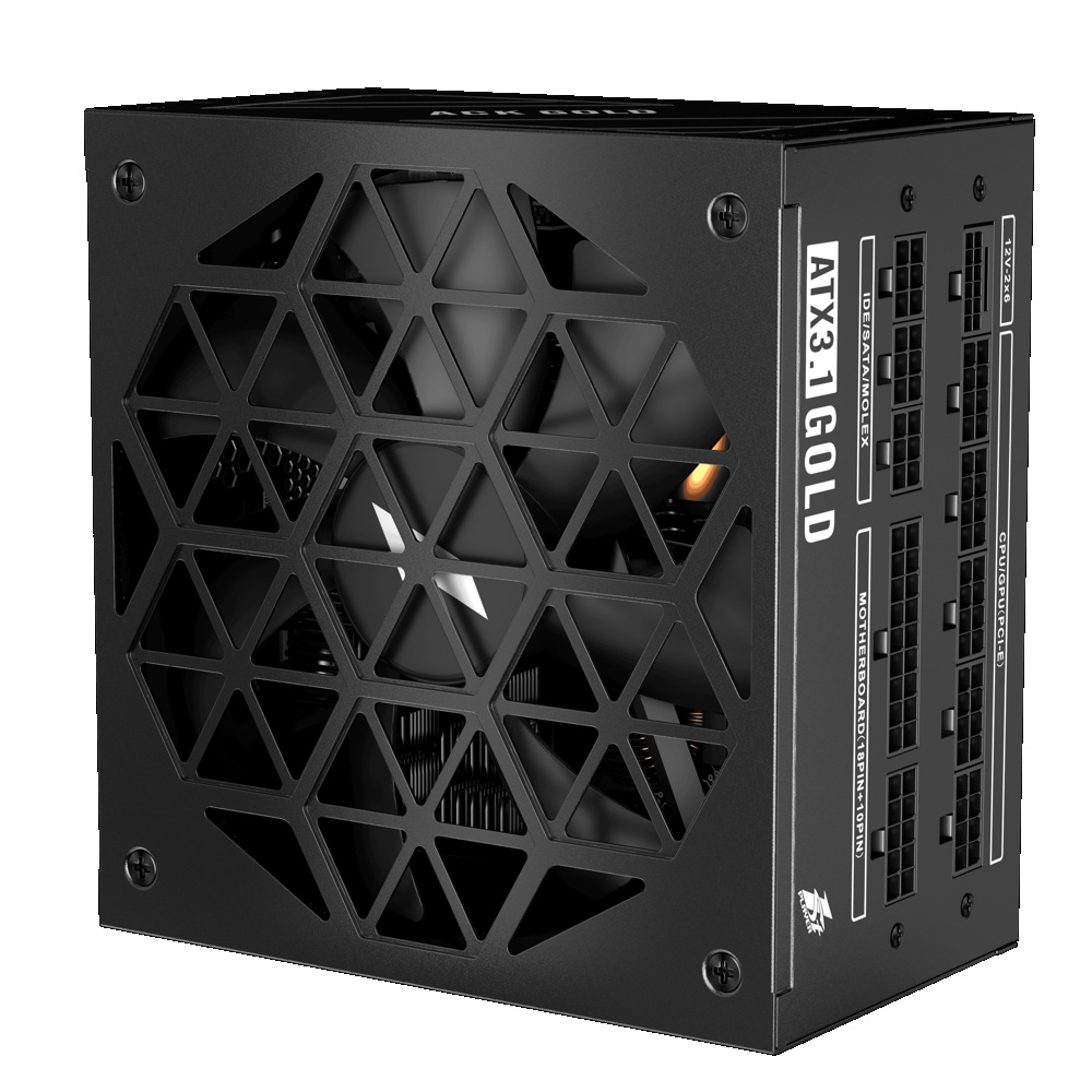 Sursa PC 1stPlayer® 750W, 80 PLUS® Gold si certificat Gold Cybenetics, Full-modular, ATX 3.1, PCIe 5.1, HA-750BA2, negru - imagine 5