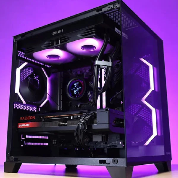 Sistem PC Gaming 1stPlayer® cu AMD Ryzen™ 7 7700 5.3 GHz, 32Mb cache, 32 GB DDR5, SSD 1 TB M.2, video GeForce® RTX™ 5060Ti 8 GB GDDR7 DLSS4, liquid cooling, WiFi, 77BV5B6TW, Windows 11 Pro