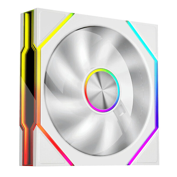 Ventilator 1stPlayer® aRGB FG7R-WH reverse, control turatie, 120x120x25 mm silent, rulment hydraulic, 3pin(ARGB)+4PIN(PWM), alb