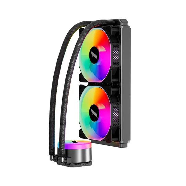 Cooler Procesor 1stPlayer® Thunderstorm TS2 240 black, aRGB, compatibil AMD/Intel, negru