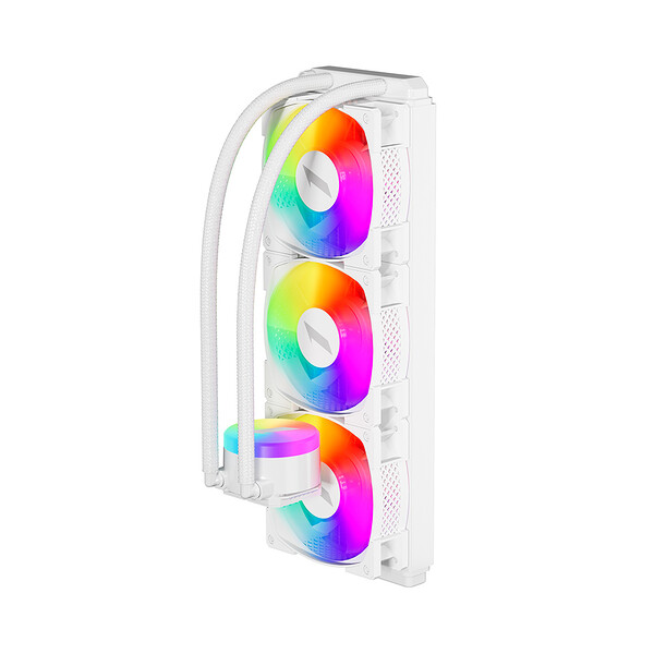 Cooler Procesor 1stPlayer® Thunderstorm TS2 360 wh, aRGB, compatibil AMD/Intel, alb