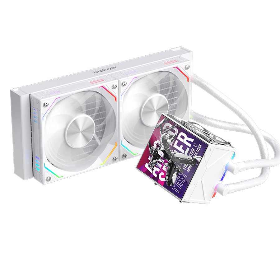 Cooler Procesor 1stPLAYER FT 240E-wh FAST aRGB, display