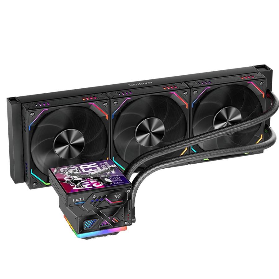 Cooler Procesor 1stPLAYER FT 360E-bk FAST aRGB, display