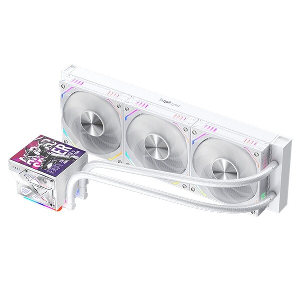 Cooler Procesor 1stPLAYER FT 360E-wh FAST aRGB, display personalizabil, compatibil AMD si Intel, alb