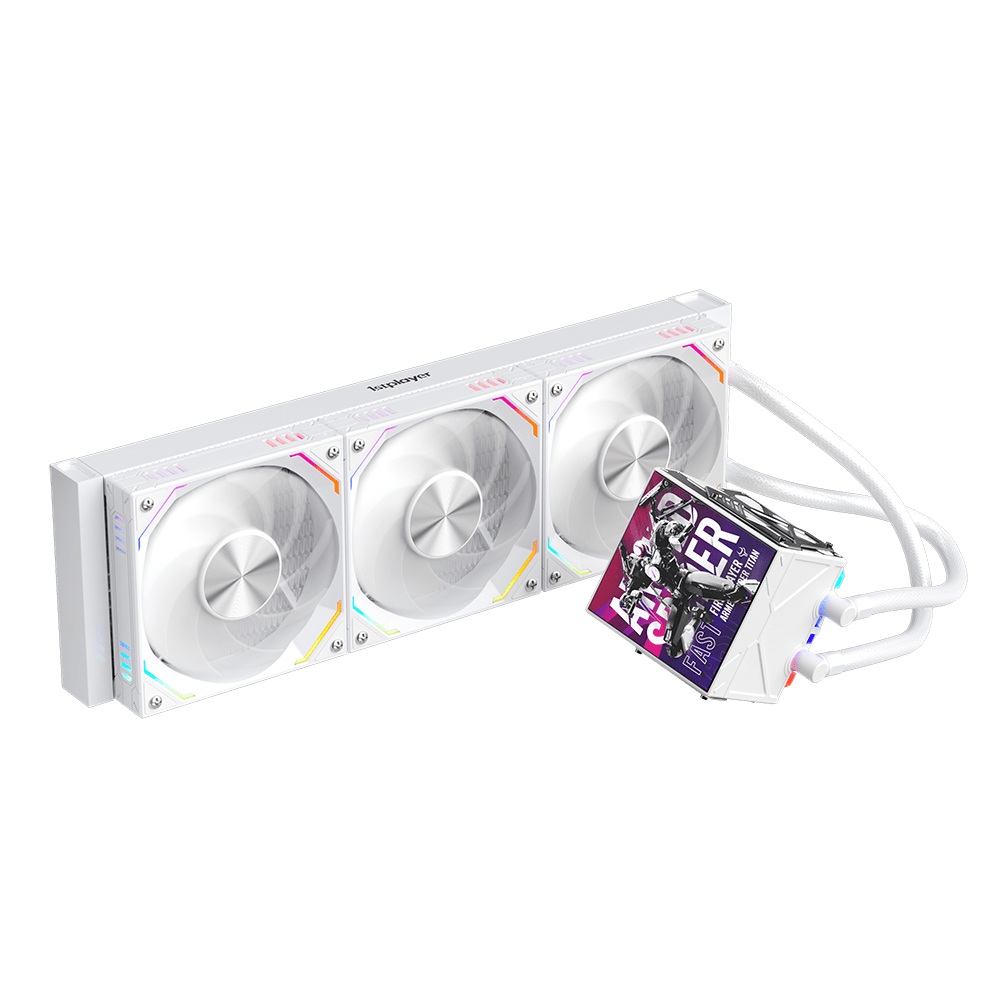 Cooler Procesor 1stPLAYER FT 360E-wh FAST aRGB, display personalizabil, compatibil AMD si Intel, alb - imagine 3