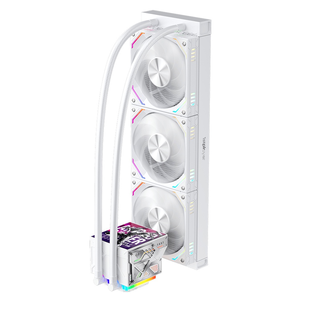 Cooler Procesor 1stPLAYER FT 360E-wh FAST aRGB, display personalizabil, compatibil AMD si Intel, alb - imagine 4