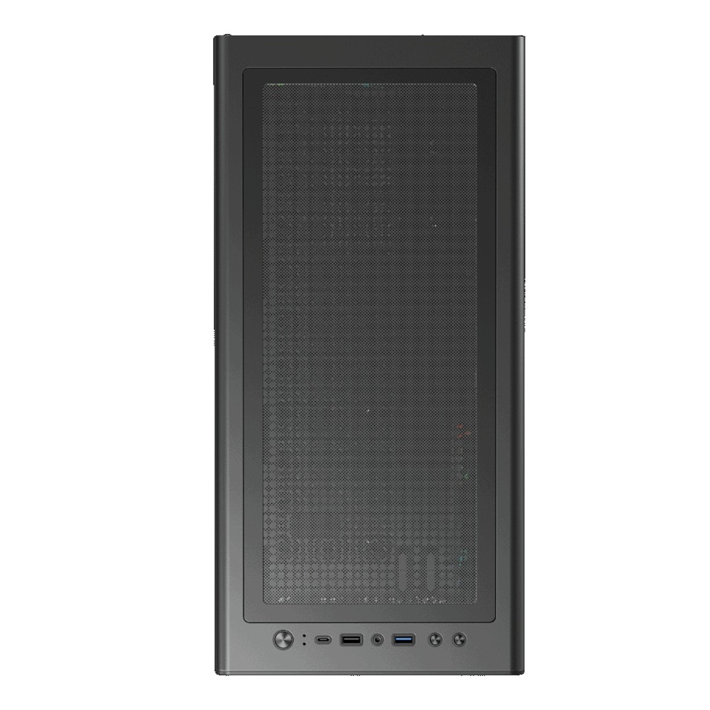 Carcasa 1stPLAYER Gaming WD8-bk, 3 ventilatoare aRGB plus PWM, ATX, display, strip LED, telecomanda, negru - imagine 5