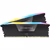 Memorie RAM CORSAIR Vengeance RGB Black, 32GB DDR5, 5200MHz, CL40