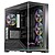 Carcasa 1stPLAYER Gaming WP9-bk, 4 ventilatoare aRGB plus PWM, display 5.5 inches, strip LED, ATX, telecomanda, negru